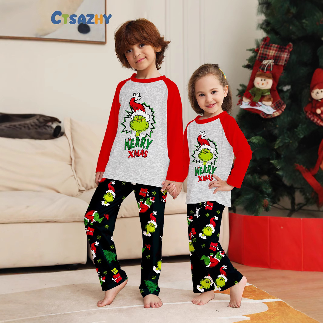 Winter Clothing Kids - Kerstfamiliekleding, 2-delige set herfst- en winterkersthuiskleding