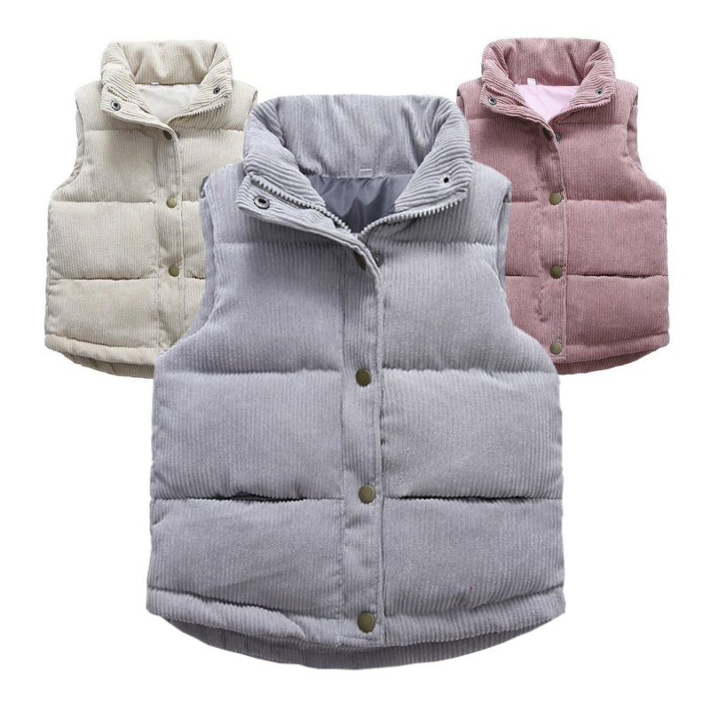 Winter Clothing Kids - Kinderen Jongens Meisjes Corduroy Vesten Dikker