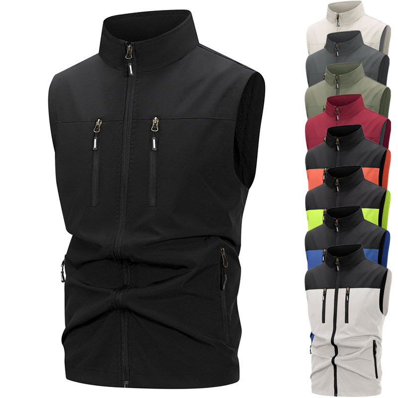 Windproof Jacket Softshell - Lichtgewicht softshell-vest voor heren met ritszakken
