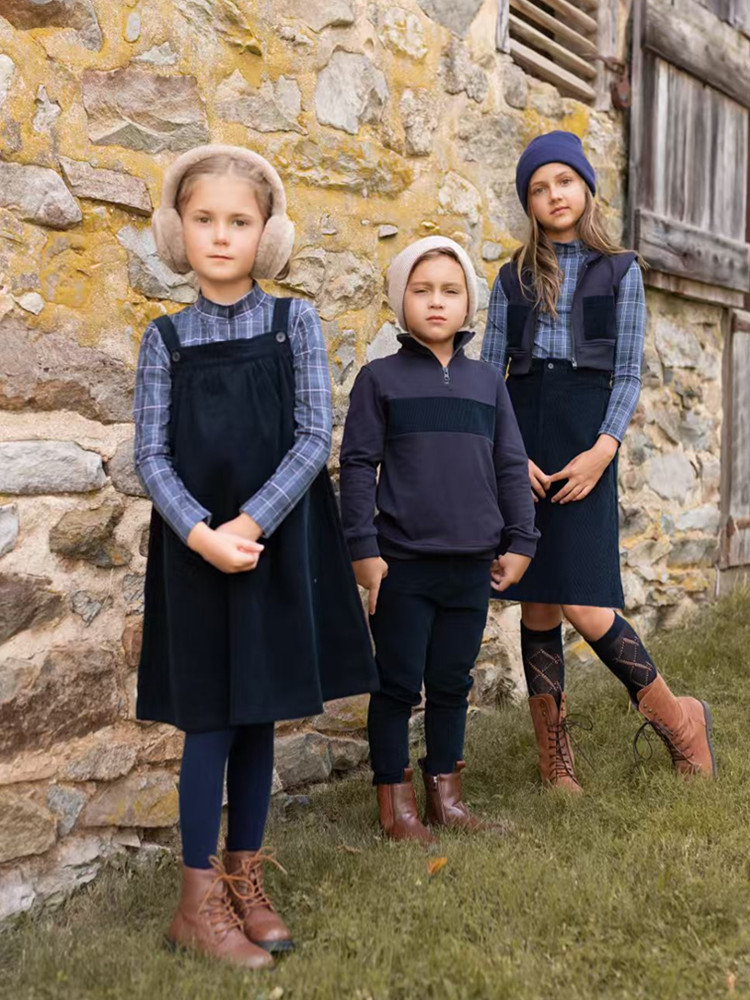 Winter Clothing Kids - AP 2025AW corduroy collectie marineblauw kinderen