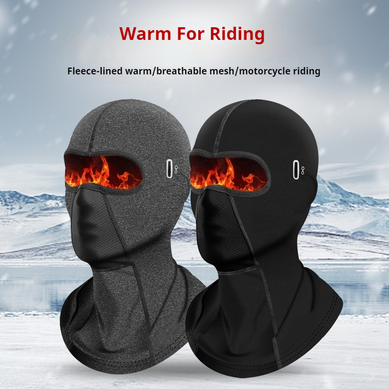 Wool Balaclava Knit - Fietsen Bivakmuts Buitenrijden Warme motorhelm Ademend