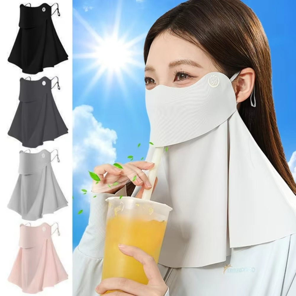 Wool Balaclava Knit - Zomer Ijs Zijde Zonbeschermingsmasker voor Dames