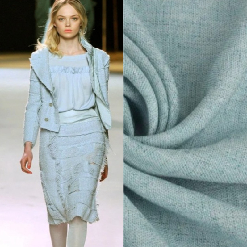 Winter Clothing Wholesale - 1 meter pure hemelsblauwe stof lichtgewicht