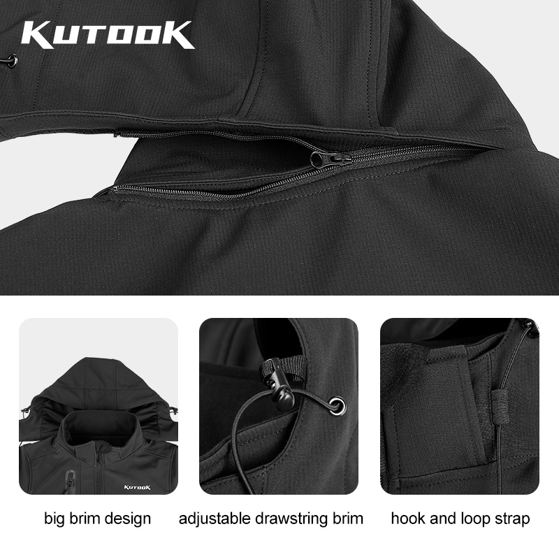 Kutook Heren Wandeljas Fleece  - Windproof Jacket Softshell recensie en prijs