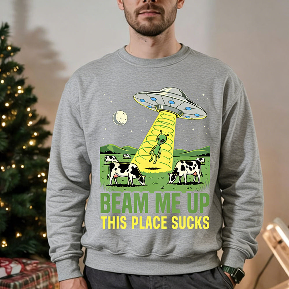 Beam Me Up This Place Sucks Ma - Winter Clothing Quotes recensie en prijs