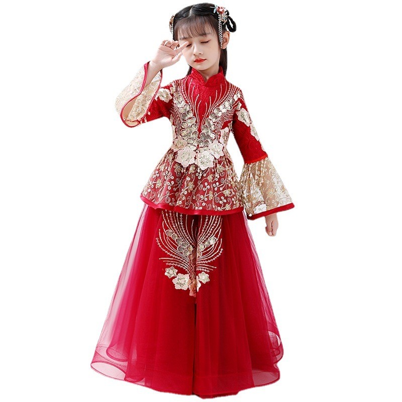 Meisjes Hanfu Cheongsam-kostuu - Winter Clothing Kids recensie en prijs
